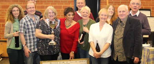 The winners at the Caldicott Rotary Quiz